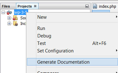 netbeans-projects-generate-documentation